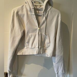 John Galt - Cropped zipped hoodie